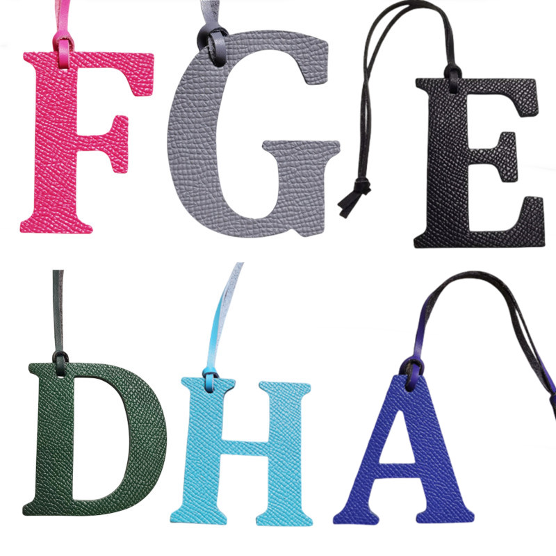 Monogram Keychain Leather - Toptan lüks hakiki deri D E
