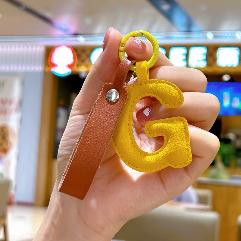 A Z için PU deri İlk mektup an - Monogram Keychain Leather incelemesi ve fiyatı