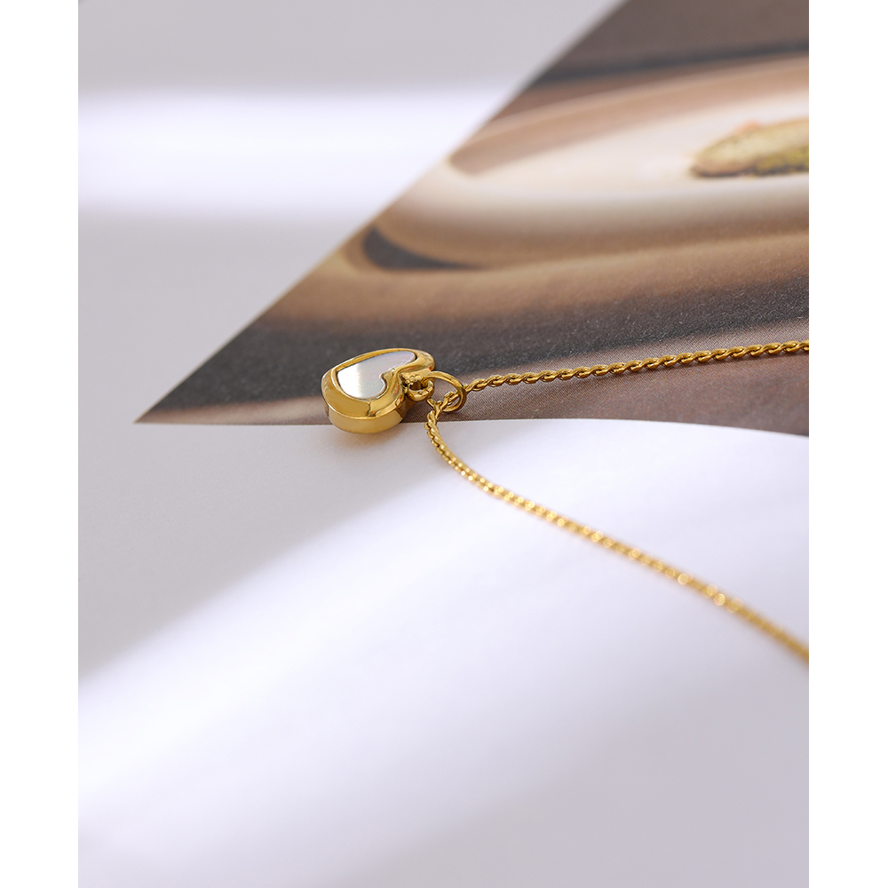 Yhpup Sevimli Kalp Doğal Kabuk - Birth Flower Necklace incelemesi ve fiyatı