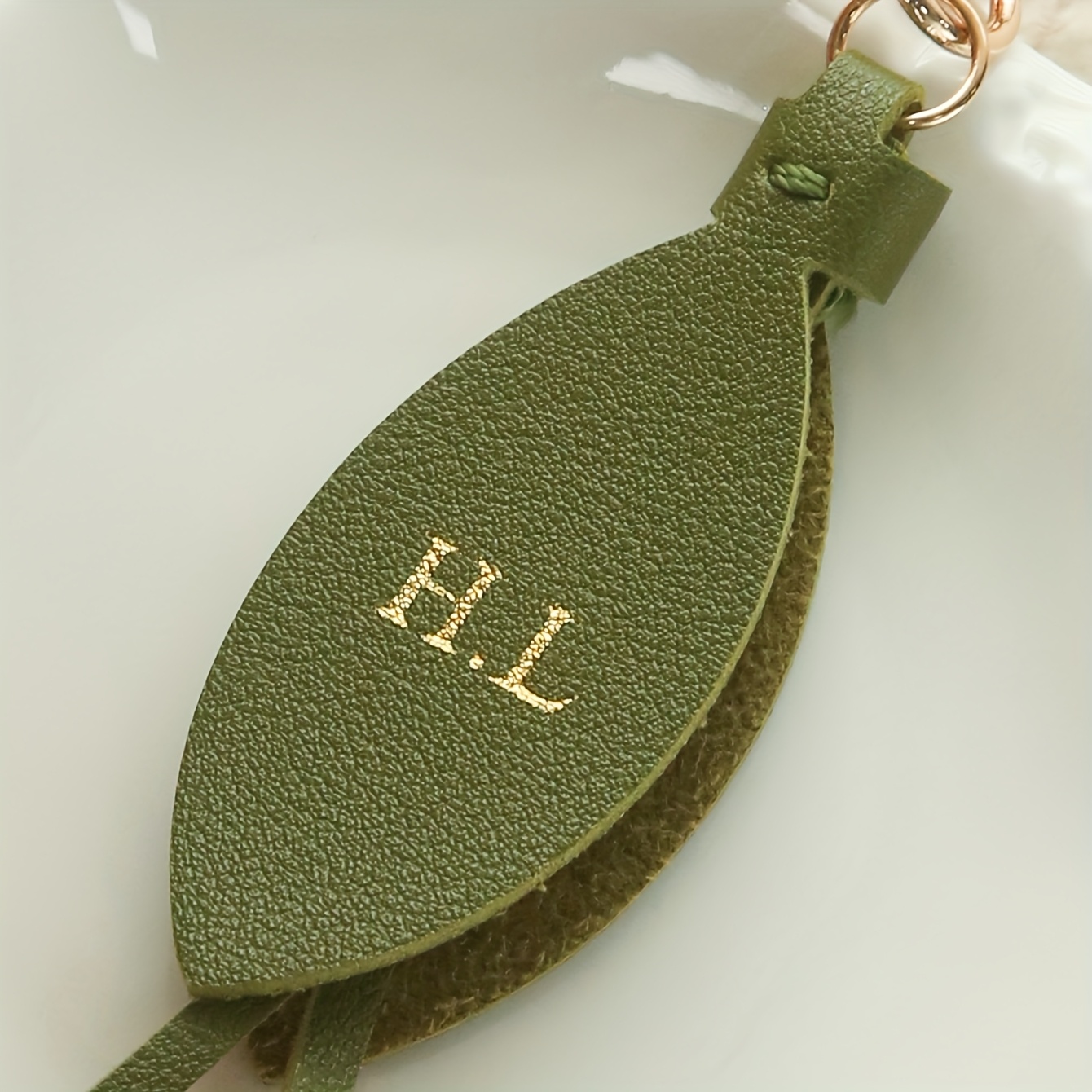 Kişiye Özel Baş Harfli Deri La - Monogram Keychain Leather incelemesi ve fiyatı